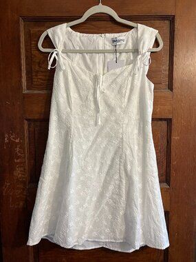 NWT Princess Polly Muffins Mini Dress White Size 8